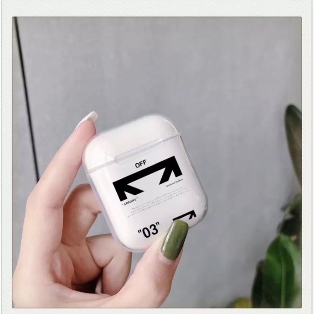 Off-white Airpod Protective Case